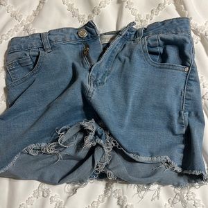Denim shorts size medium